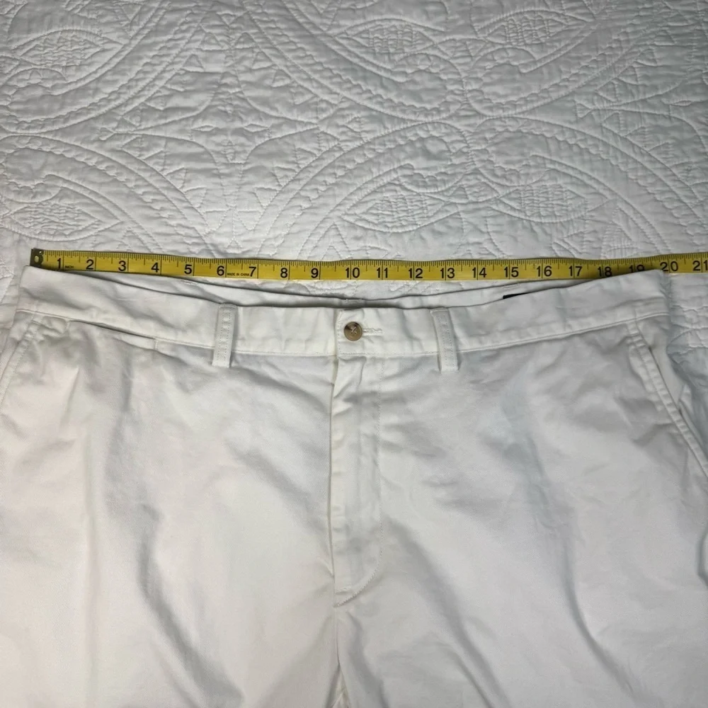 RALPH LAUREN POLO 100% COTTON CLASSIC FIT WHITE SHORTS 9” INSEAM MEN’S 38